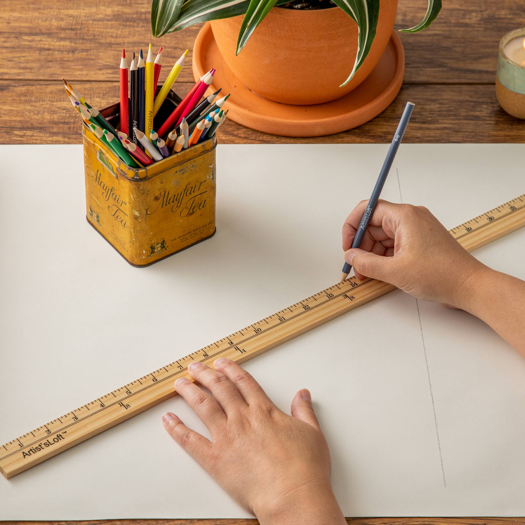 Wooden Yard Stick by Artist's Loft®